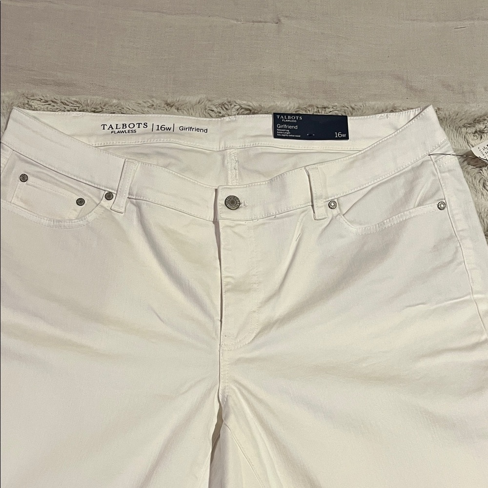 Talbots Off-White Straight Leg Jeans